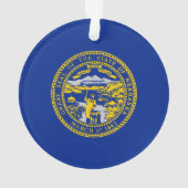 Entwurf der Staatsflagge in Nebraska Ornament (Rückseite)