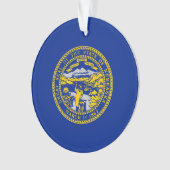 Entwurf der Staatsflagge in Nebraska Ornament (Vorderseite)