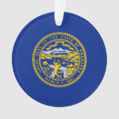 Entwurf der Staatsflagge in Nebraska Ornament (Vorderseite)