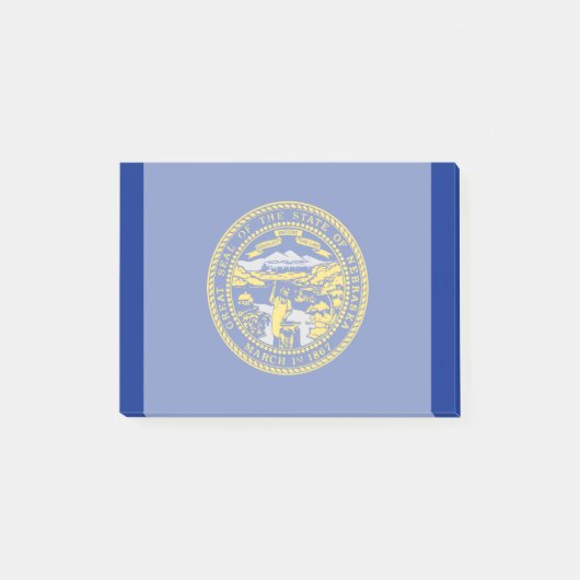 Entwurf der Staatsflagge in Nebraska Post-it Klebezettel (Vorderseite)