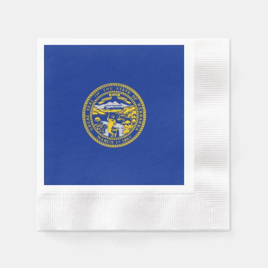 Entwurf der Staatsflagge in Nebraska Serviette (Vorderseite)