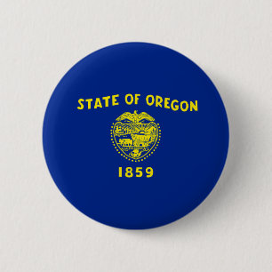 Entwurf der Staatsflagge in Oregon Button