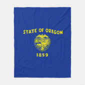 Entwurf der Staatsflagge in Oregon Fleecedecke (Vorderseite)