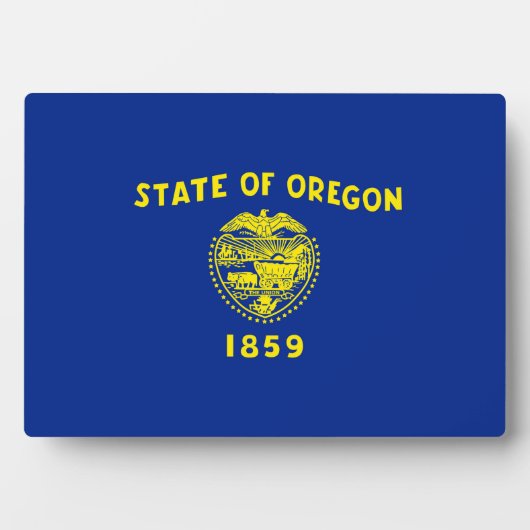 Entwurf der Staatsflagge in Oregon Fotoplatte (Vorderseite)