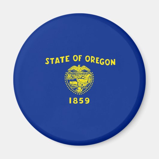 Entwurf der Staatsflagge in Oregon Magnet (Vorne)