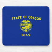 Entwurf der Staatsflagge in Oregon Mousepad (Vorne)