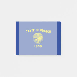 Entwurf der Staatsflagge in Oregon Post-it Klebezettel