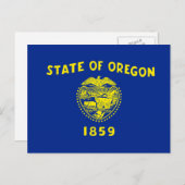 Entwurf der Staatsflagge in Oregon Postkarte (Vorne/Hinten)