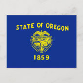 Entwurf der Staatsflagge in Oregon Postkarte (Vorderseite)