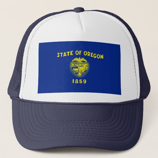 Entwurf der Staatsflagge in Oregon Truckerkappe (Vorderseite)