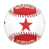 Entwurf der Staatsflagge KALIFORNIEN Baseball (Rückseite)