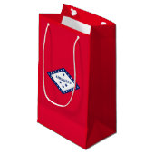 Entwurf der Staatsflagge Kleine Geschenktüte (Vorderseite Schrägansicht)