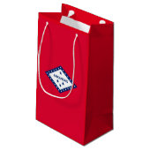 Entwurf der Staatsflagge Kleine Geschenktüte (Rückseite Schrägansicht)