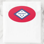 Entwurf der Staatsflagge Ovaler Aufkleber (Tasche)