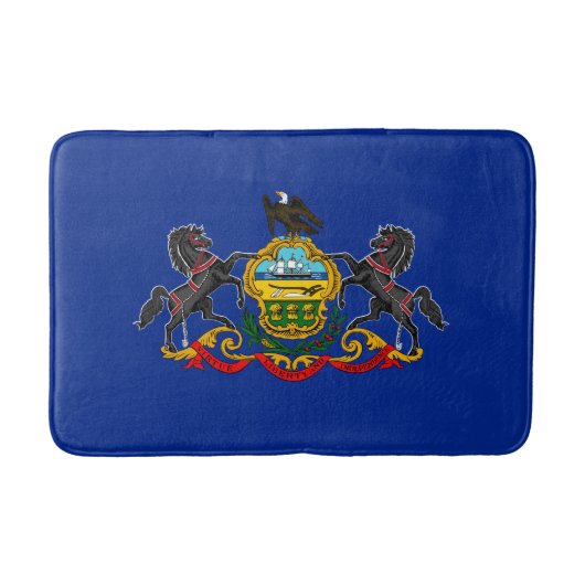Entwurf der Staatsflagge Pennsylvania Badematte (Vorderseite)