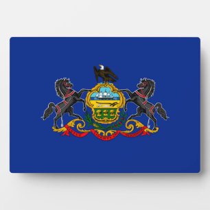 Entwurf der Staatsflagge Pennsylvania Fotoplatte