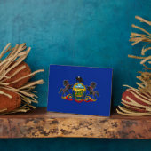 Entwurf der Staatsflagge Pennsylvania Fotoplatte (Seite)