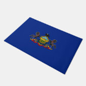 Entwurf der Staatsflagge Pennsylvania Fußmatte (Schrägansicht)