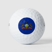 Entwurf der Staatsflagge Pennsylvania Golfball (Vorderseite)