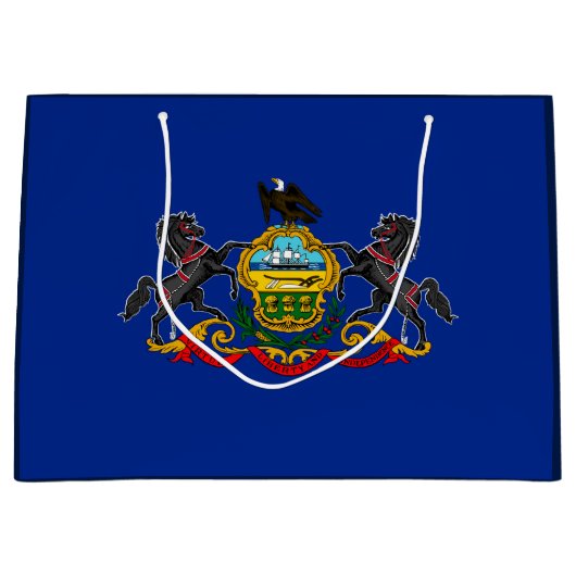 Entwurf der Staatsflagge Pennsylvania Große Geschenktüte (Vorderseite)