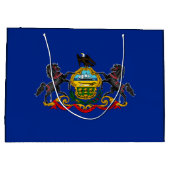 Entwurf der Staatsflagge Pennsylvania Große Geschenktüte (Rückseite)