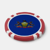 Entwurf der Staatsflagge Pennsylvania Pokerchips (Einzeln)