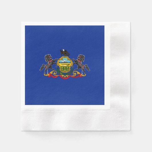 Entwurf der Staatsflagge Pennsylvania Serviette (Vorderseite)