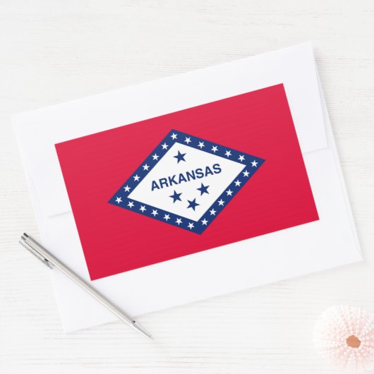 Entwurf der Staatsflagge Rechteckiger Aufkleber (Umschlag)