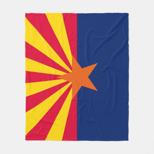 Entwurf der Staatsflagge von Arizona Fleecedecke (Vorderseite)