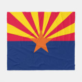 Entwurf der Staatsflagge von Arizona Fleecedecke (Vorderseite (Horizontal))