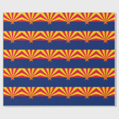 Entwurf der Staatsflagge von Arizona Geschenkpapier (Flach)