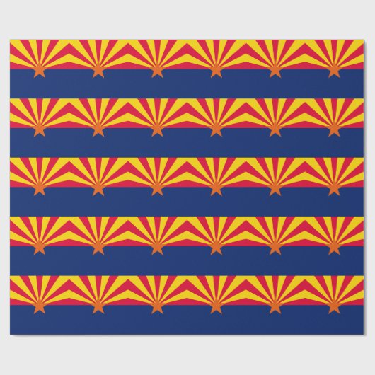 Entwurf der Staatsflagge von Arizona Geschenkpapier (Flach)