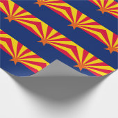 Entwurf der Staatsflagge von Arizona Geschenkpapier (Ecke)