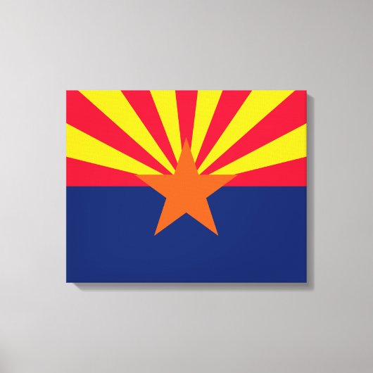 Entwurf der Staatsflagge von Arizona Leinwanddruck (Vorderseite)