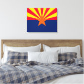 Entwurf der Staatsflagge von Arizona Leinwanddruck (Insitu (Schlafzimmer))