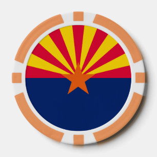 Entwurf der Staatsflagge von Arizona Pokerchips