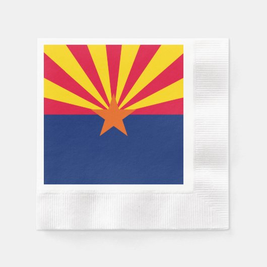 Entwurf der Staatsflagge von Arizona Serviette (Vorderseite)