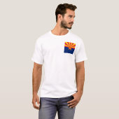 Entwurf der Staatsflagge von Arizona T-Shirt (Vorne ganz)