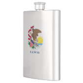 Entwurf der Staatsflagge von Illinois Flachmann (Links)