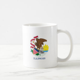 Entwurf der Staatsflagge von Illinois Kaffeetasse