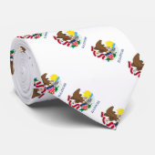 Entwurf der Staatsflagge von Illinois Krawatte (Gerollt)