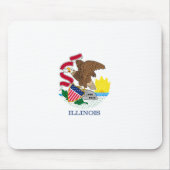 Entwurf der Staatsflagge von Illinois Mousepad (Vorne)