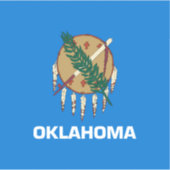 Entwurf der Staatsflagge von Oklahoma Aufkleber (Vorderseite)