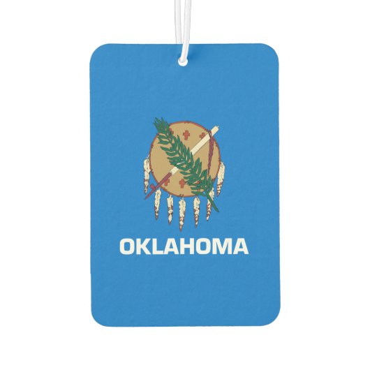 Entwurf der Staatsflagge von Oklahoma Autolufterfrischer (Rückseite)