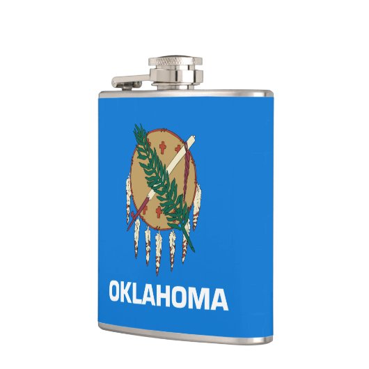 Entwurf der Staatsflagge von Oklahoma Flachmann (Links)