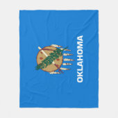 Entwurf der Staatsflagge von Oklahoma Fleecedecke (Vorderseite)