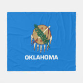 Entwurf der Staatsflagge von Oklahoma Fleecedecke (Vorderseite (Horizontal))