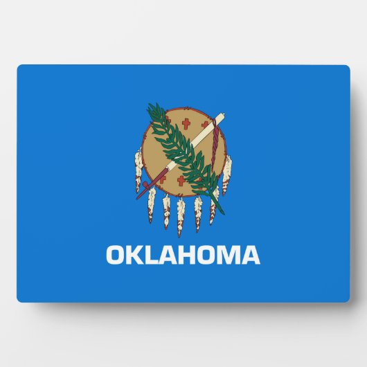Entwurf der Staatsflagge von Oklahoma Fotoplatte (Vorderseite)