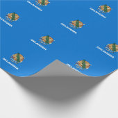 Entwurf der Staatsflagge von Oklahoma Geschenkpapier (Ecke)
