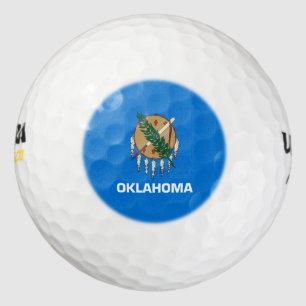 Entwurf der Staatsflagge von Oklahoma Golfball